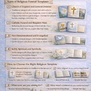 Religious Funeral Order of Service Templates