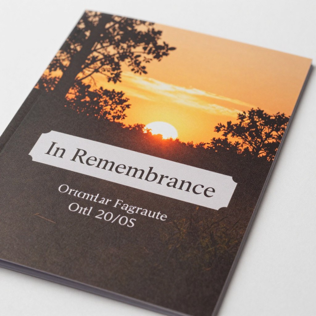 Nature-themed Funeral Order Of Service design popular in London