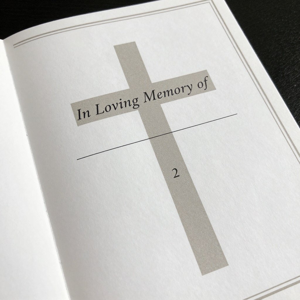 Traditional Funeral Order Of Service design for London services