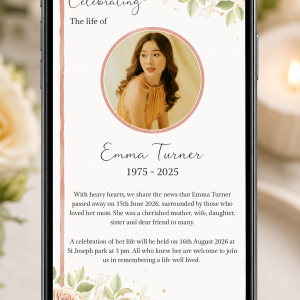 Funeral Invitations