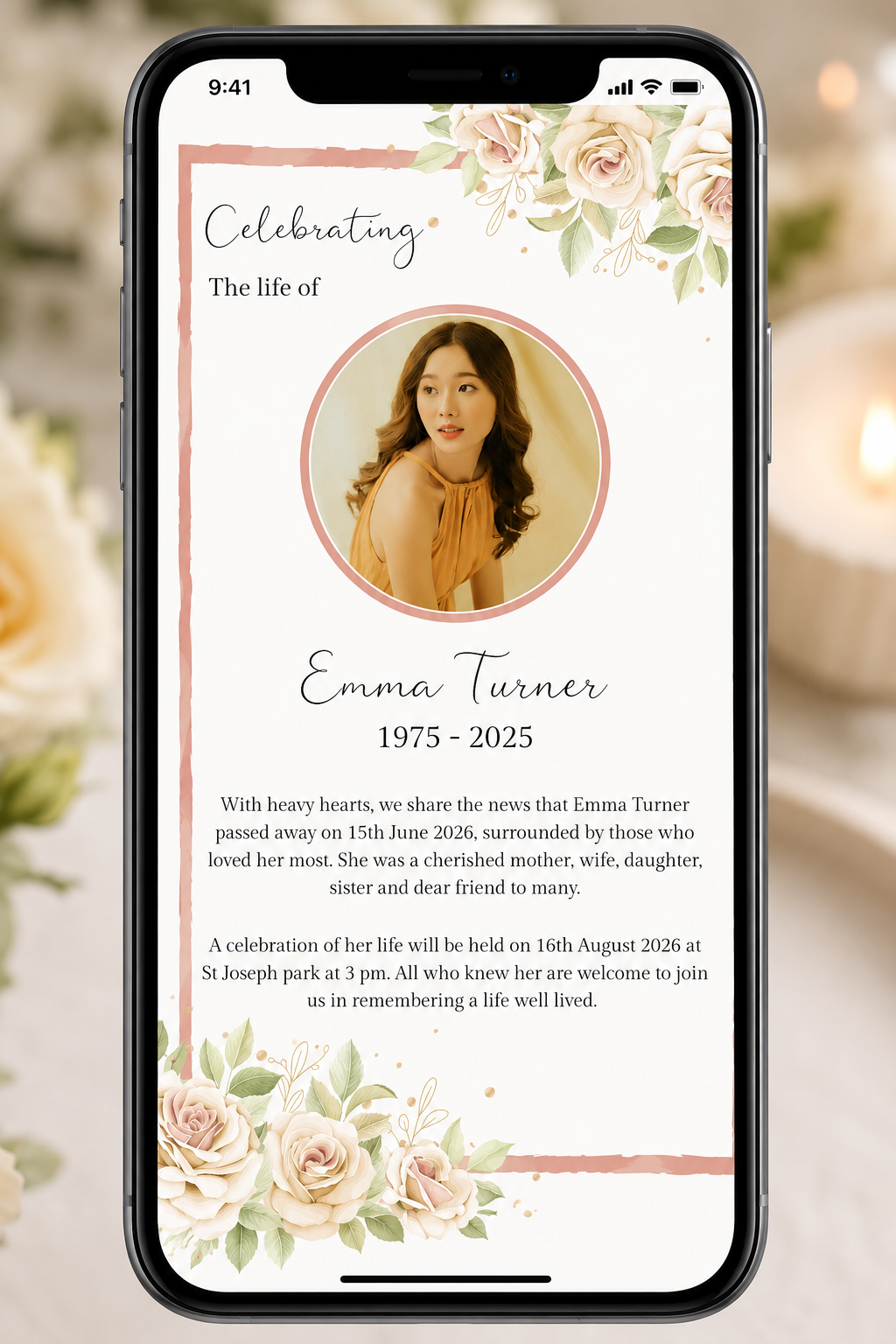 Funeral Invitations